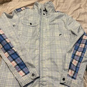 Lululemon Men's Blue Plaid Jacket